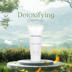 SkinSanity Detoxifying Facial Morning Cleanser 2 fl oz