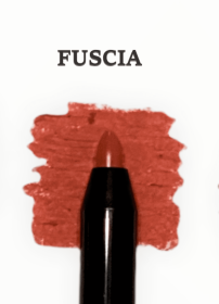 Retractable Matte Lip Liner With Shea Butter (Color: Fuscia-Pink with red orange undertone)