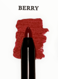 Retractable Matte Lip Liner With Shea Butter (Color: Berry-Plum with cool red undertone)