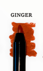 Retractable Matte Lip Liner With Shea Butter (Color: Ginger-Deep orange with warm yellow undertone)